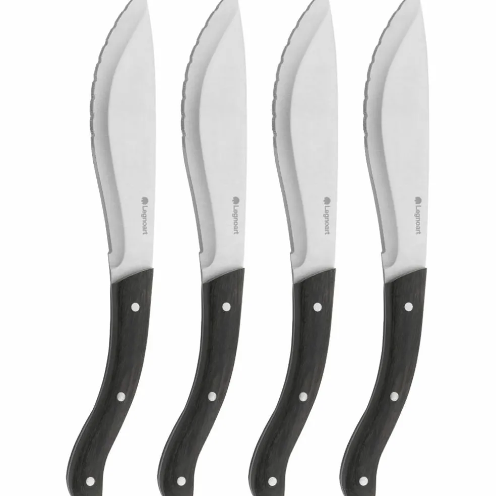 Tomahawk biffknivsett 4 stk, mørkt tre
