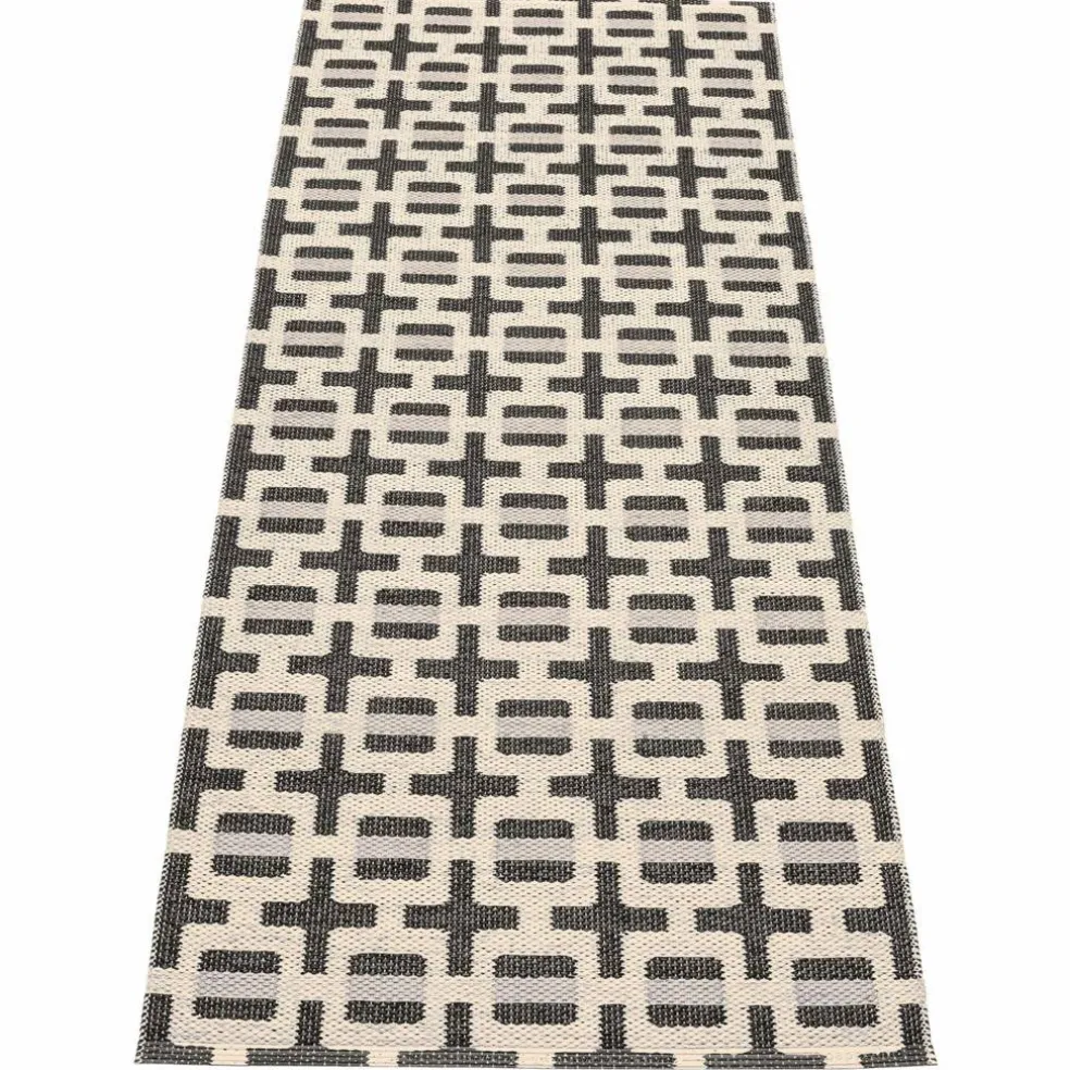 Tom teppe 180 x 70 cm, black/cream/grey