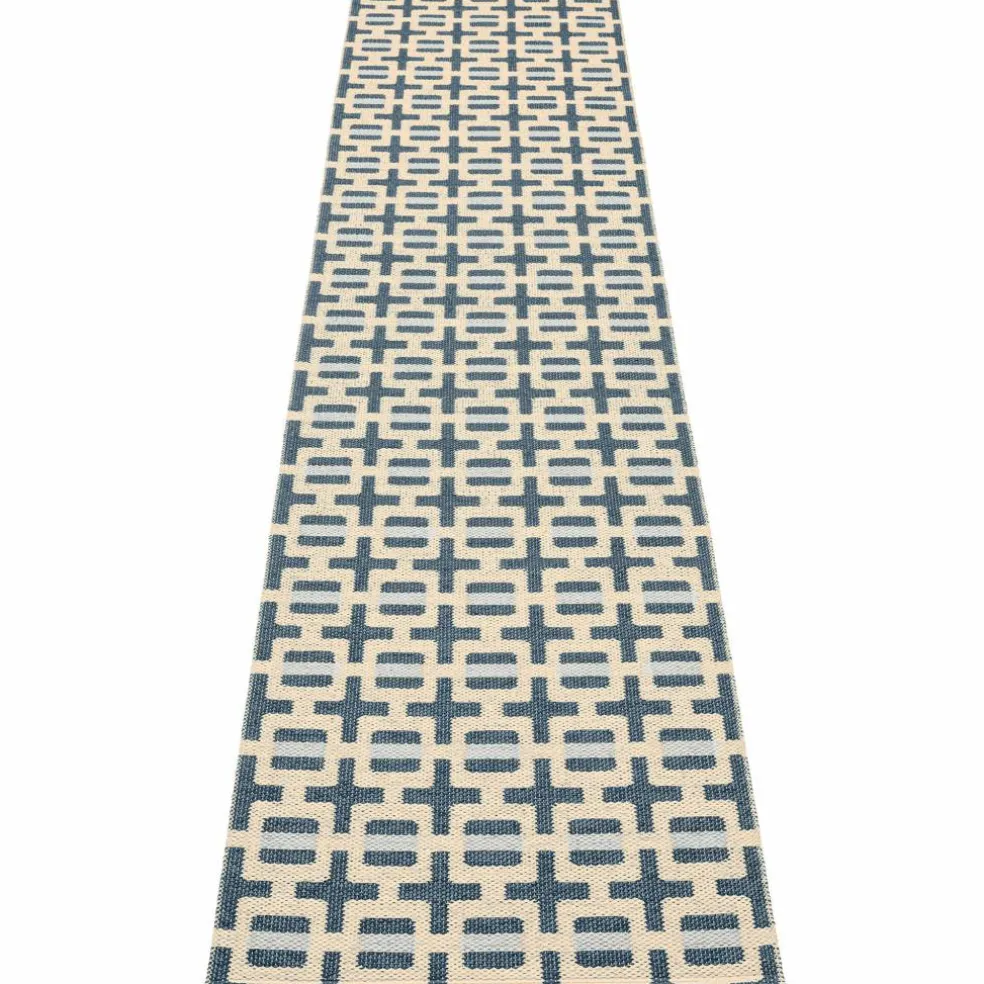 Tom teppe 300 x 70 cm, burgundy/cream/rose