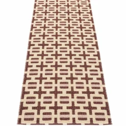 Tom teppe 180 x 70 cm, burgundy/cream/rose