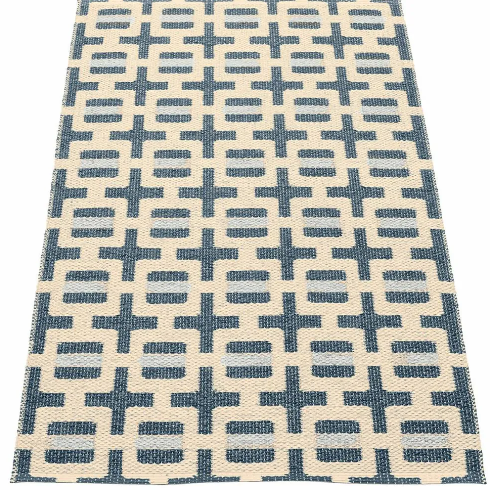 Tom teppe 120 x 70 cm, burgundy/cream/rose