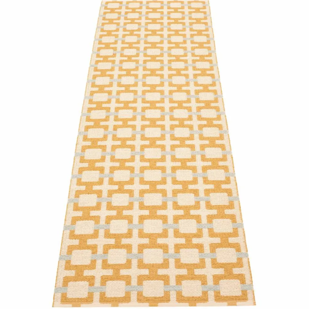 Tom teppe 240 x 70 cm, burgundy/cream/rose