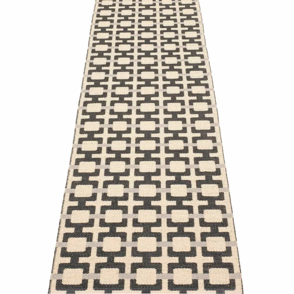 Tom teppe 240 x 70 cm, burgundy/cream/rose