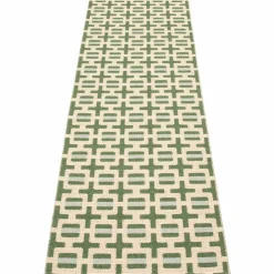 Tom teppe 240 x 70 cm, leaf/cream/sage