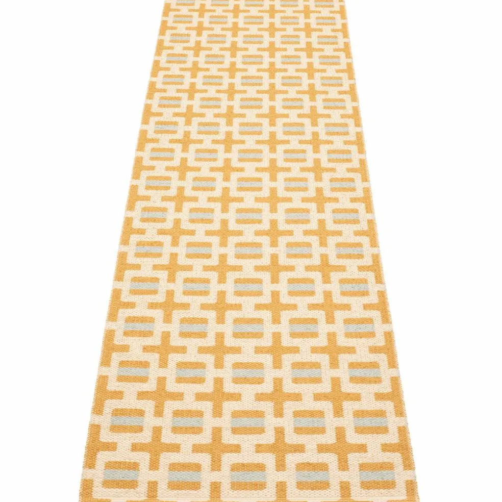 Tom teppe 240 x 70 cm, ocean blue/cream/fog