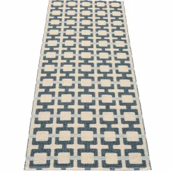 Tom teppe 180 x 70 cm, ocean blue/cream/fog