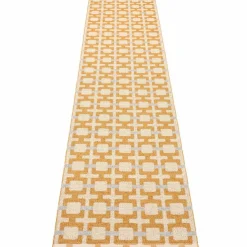Tom teppe 300 x 70 cm, ochre/cream/sage