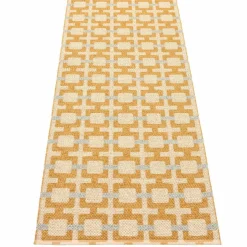 Tom teppe 180 x 70 cm, ochre/cream/sage