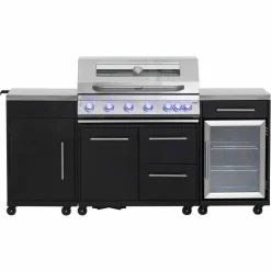 Topaz 6+1 gassgrill og utekjøkken med kjøleskap