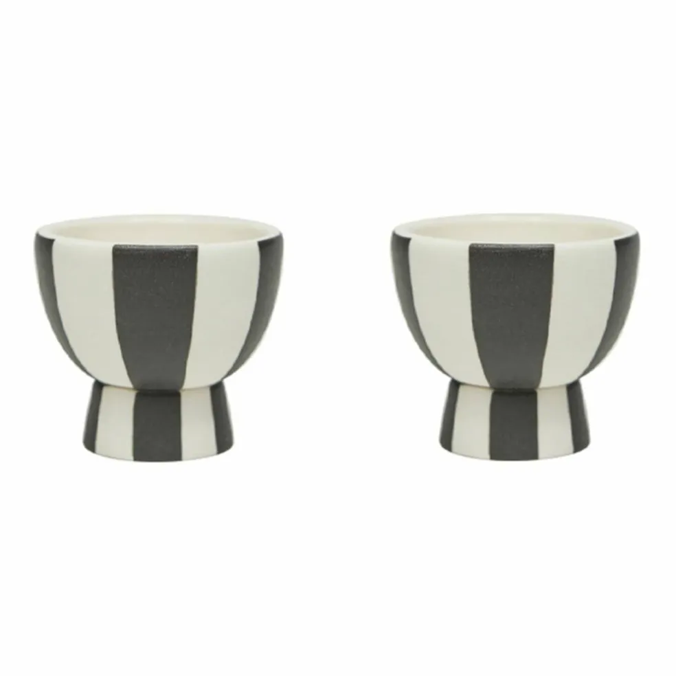 Toppu eggeglass 2 stk, clay