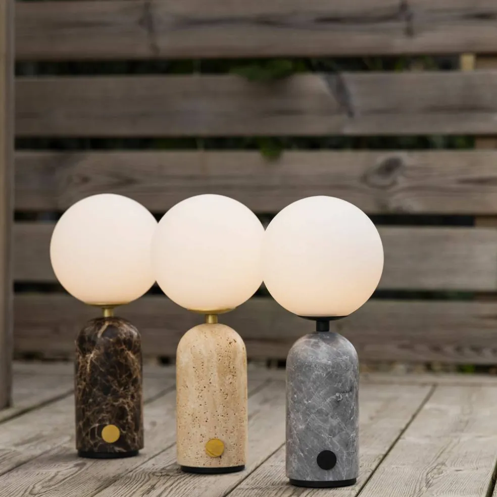 Torrano bærbar bordlampe, grey marble