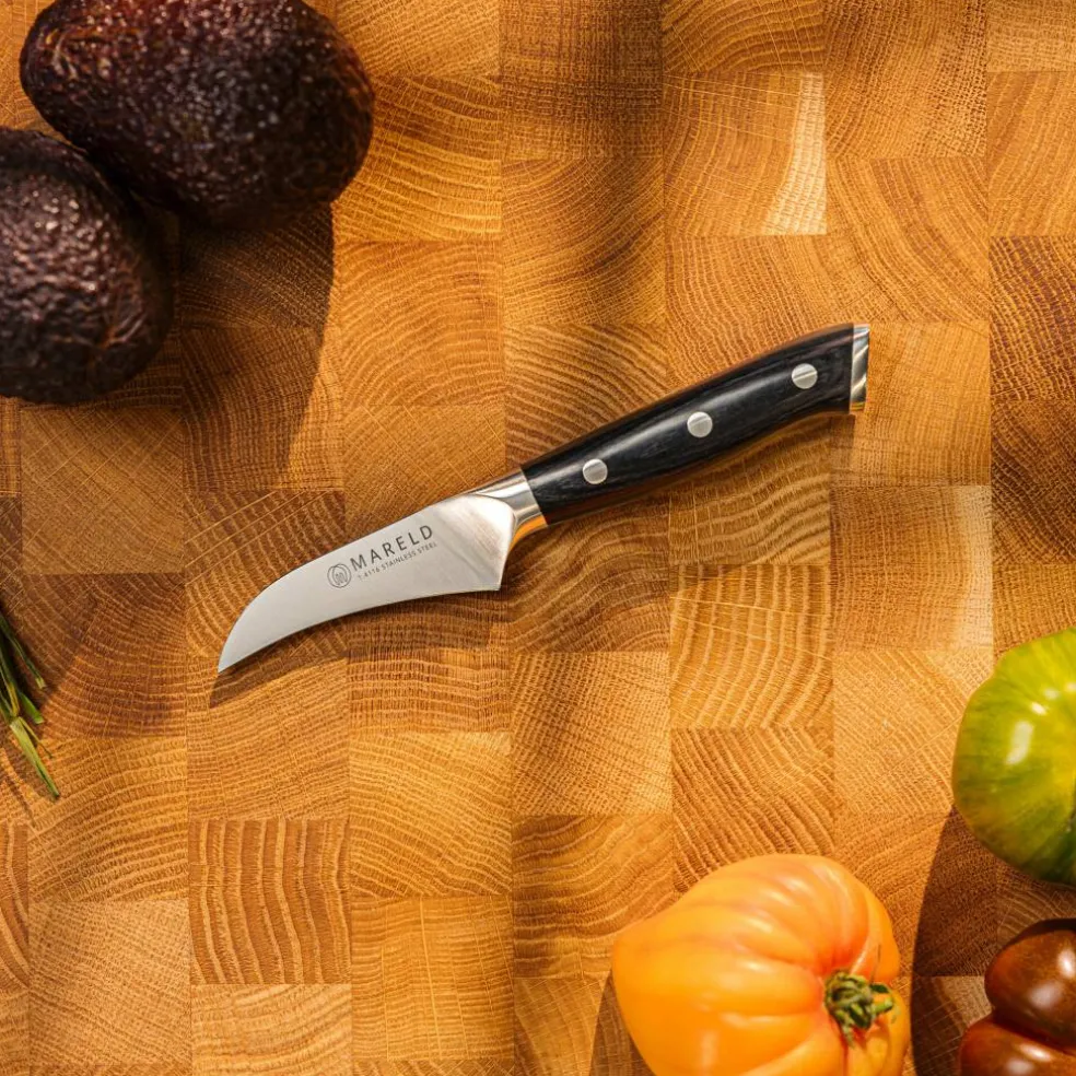 Tournierkniv, 7 cm, svart
