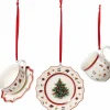 Toy's Delight juledekorasjon servise 3 deler, hvit