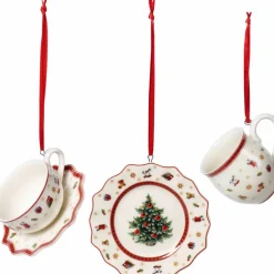 Toy's Delight julepynt servise 3 deler, rød