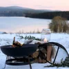 Tradisjonell peis med gnistbeskyttelse