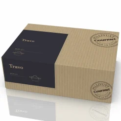 Travo-gryte med glasslokk 2,1 liter 20 cm, svart aluminium