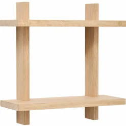 Treat hylle double large 50 × 12 cm, eik