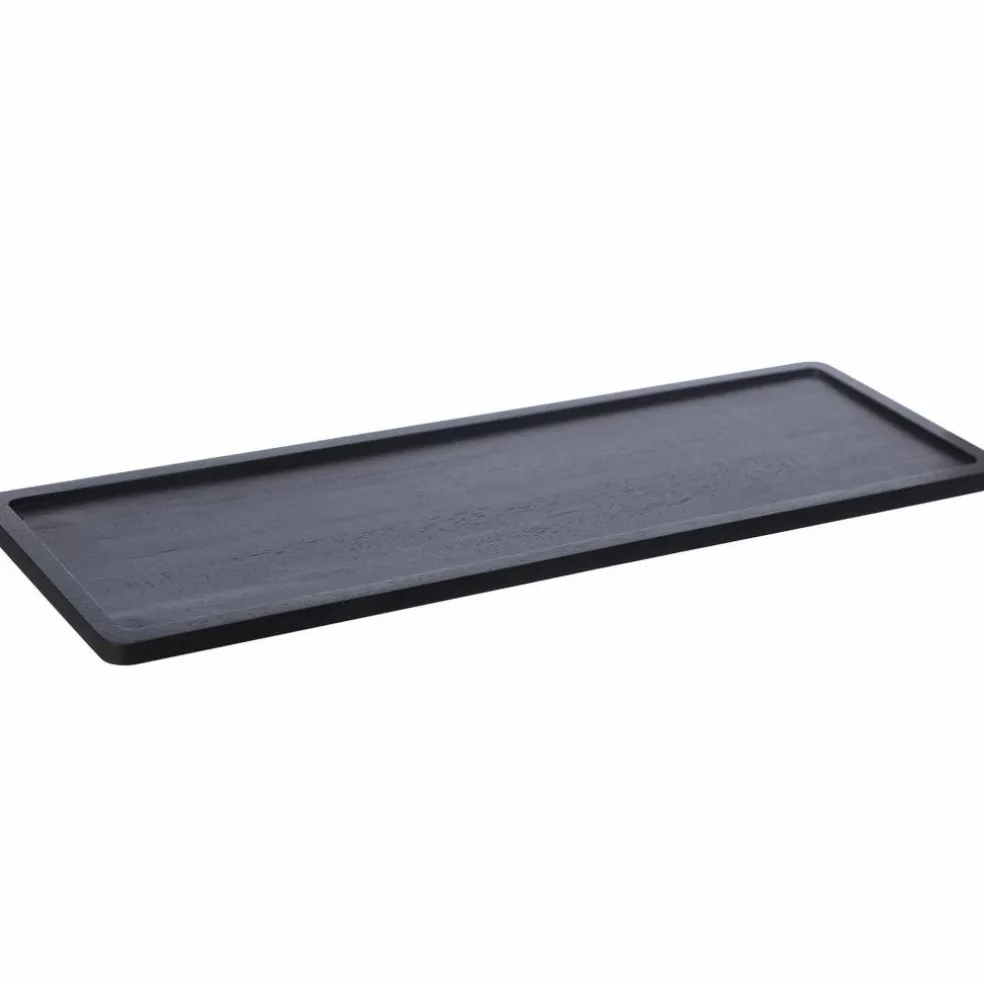 Trebrett Rektangulær Svart, 15 x 45 cm
