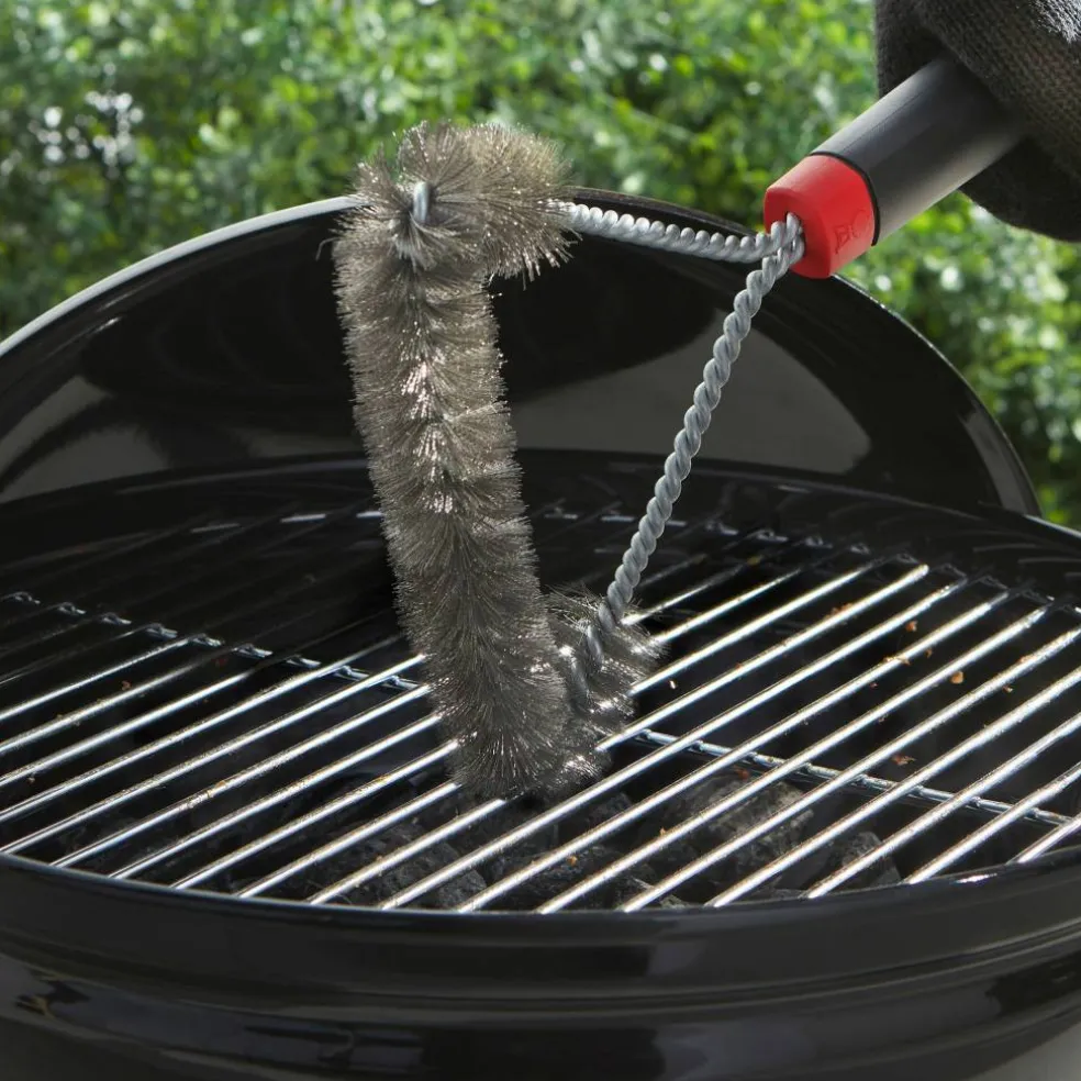 Tresidig grillbørste, 30 cm