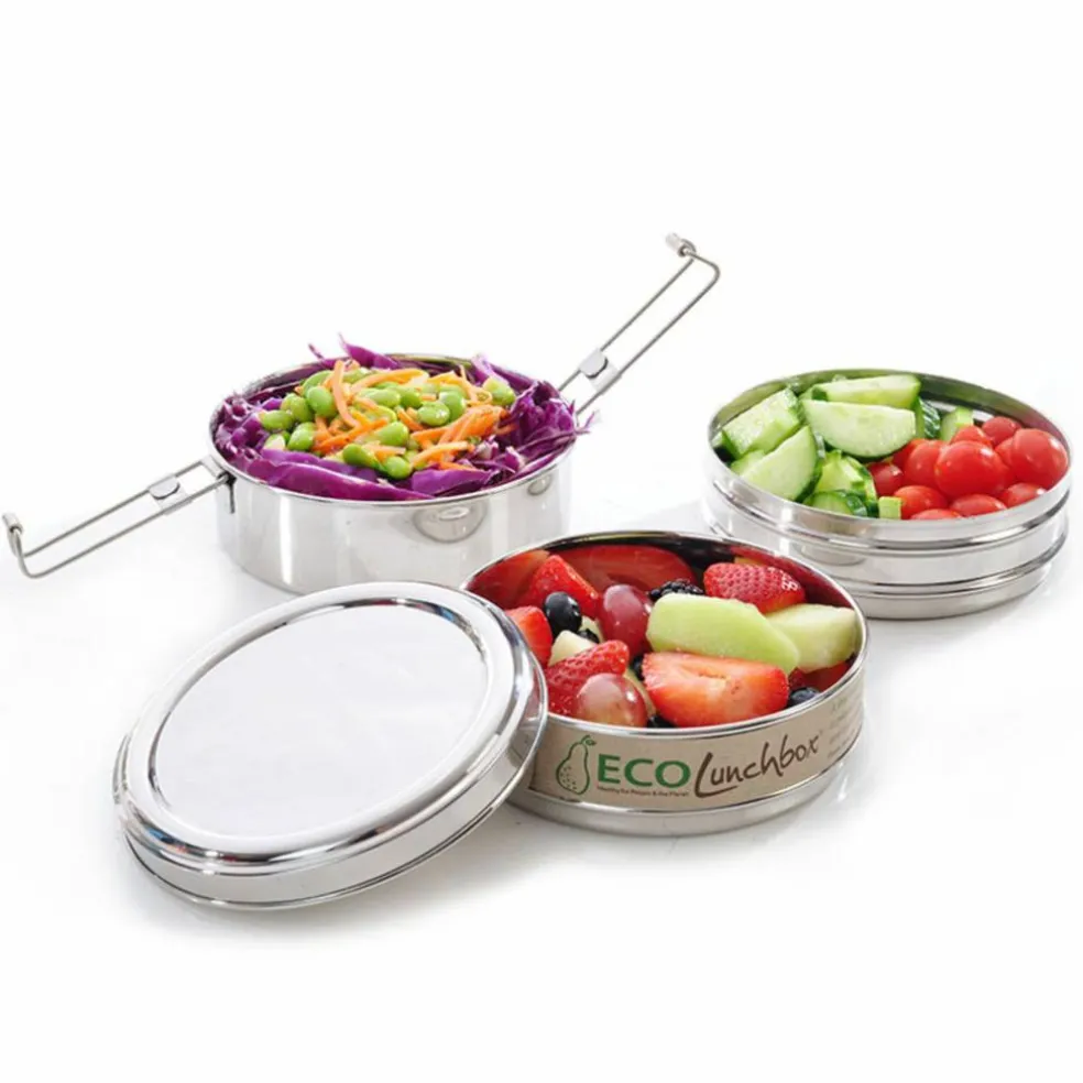 Tri Bento rund tredelt matboks
