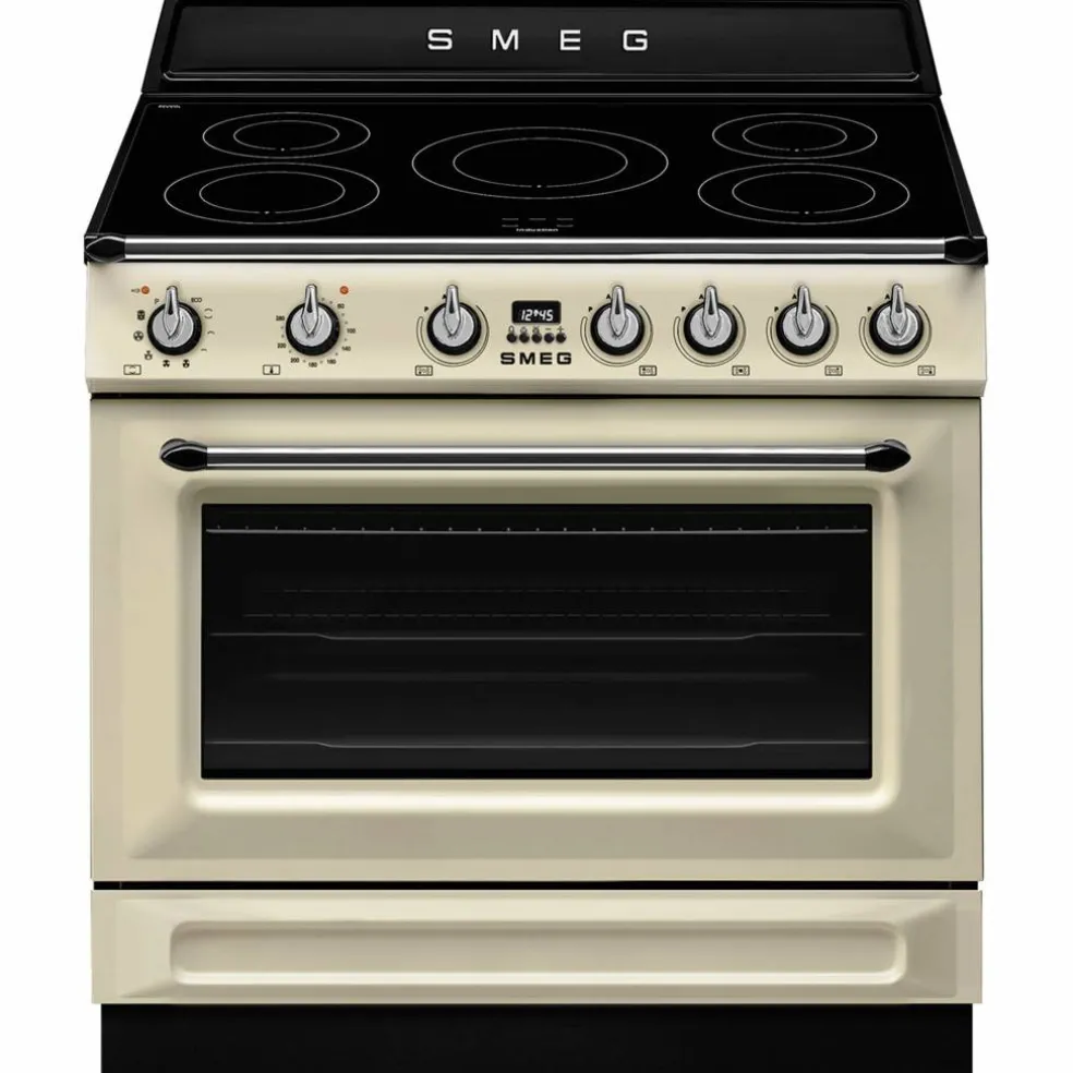 TR90IPP Victoria induksjonskomfyr med pyrolyse 90 cm, creme