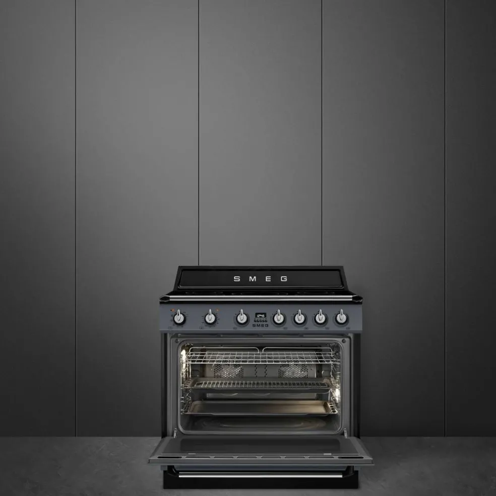 TR90IPP Victoria induksjonskomfyr med pyrolyse 90 cm, creme