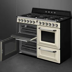 TR4110X-1 Victoria gasskomfyr med 3 ovner 110 cm, rustfritt stål