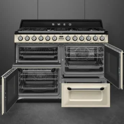 TR4110X-1 Victoria gasskomfyr med 3 ovner 110 cm, rustfritt stål