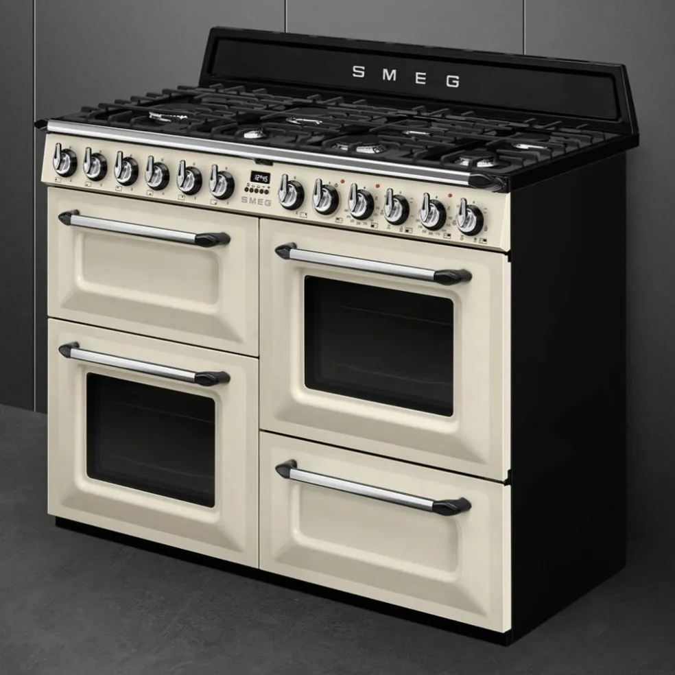 TR4110X-1 Victoria gasskomfyr med 3 ovner 110 cm, rustfritt stål
