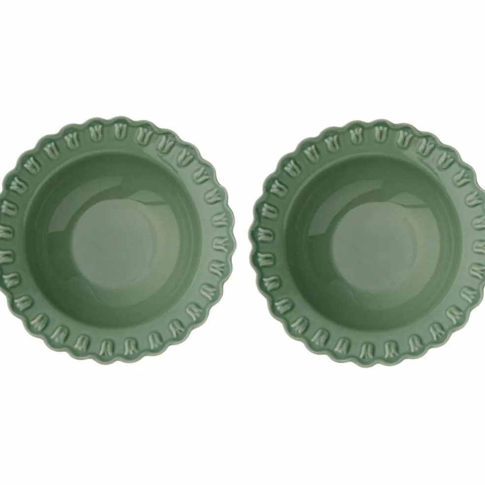 Tulipa dyp tallerken 23 cm, 2-pack, verona grønn