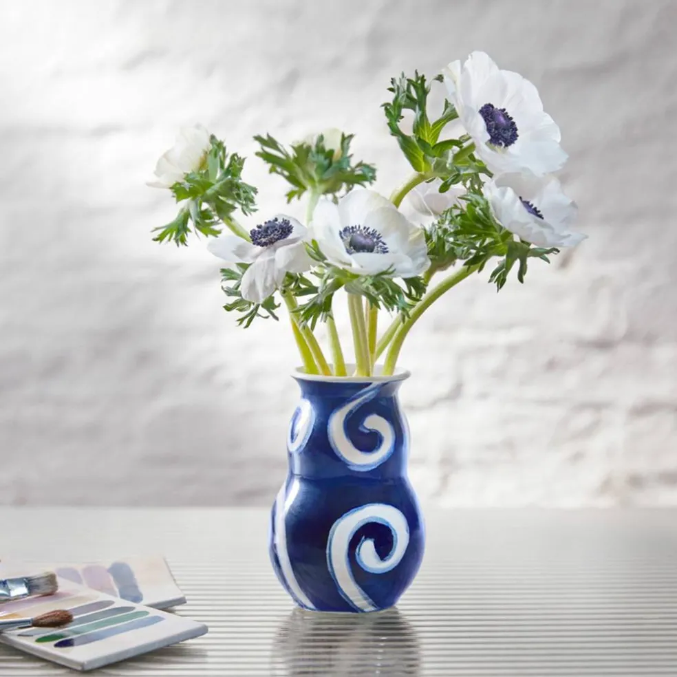 Tulle vase 13 cm, blå