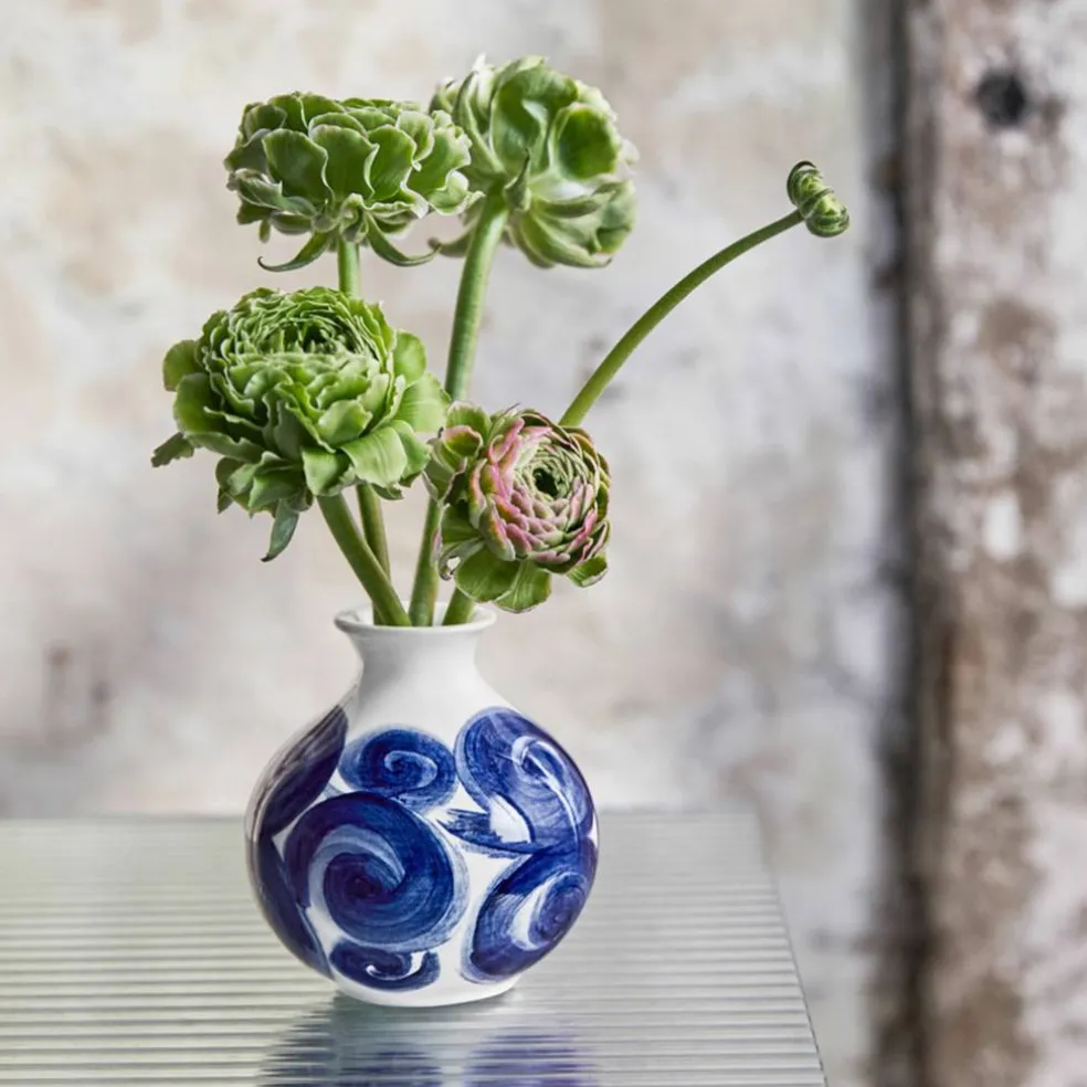 Tulle vase 10,5 cm, blå