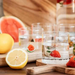 Tumblerglass 4 stk, frukttema