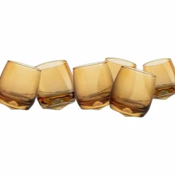 Tumbler med rund bunn 6-pakning, amber