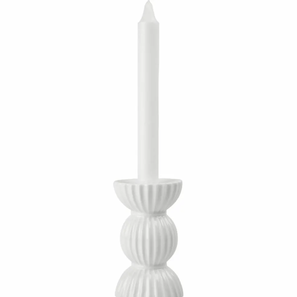 Tura telys lysestake 14 cm, hvit