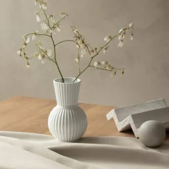 Tura vase, 18 cm, hvid