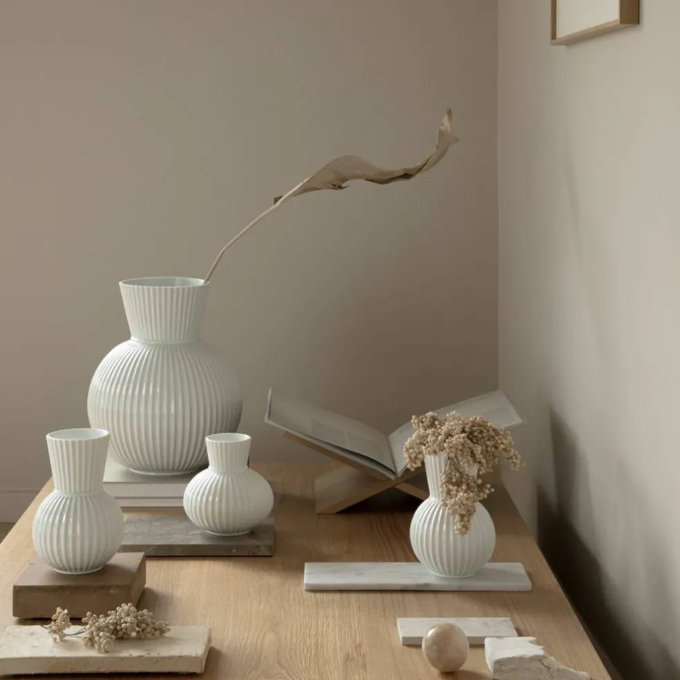 Tura vase, 18 cm, hvid