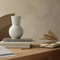 Tura vase, 18 cm, hvid