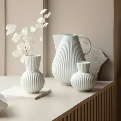 Tura vase, 18 cm, hvid