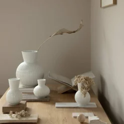 Tura vase, 14,5 cm, hvid