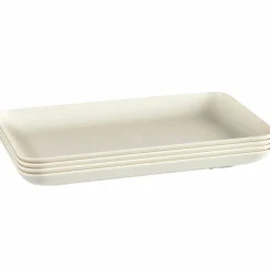Turtallerken medium 4-pakning, sage green
