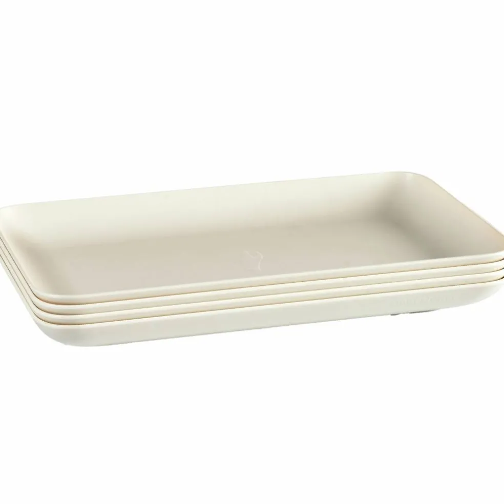 Turtallerken medium 4-pakning, sage green