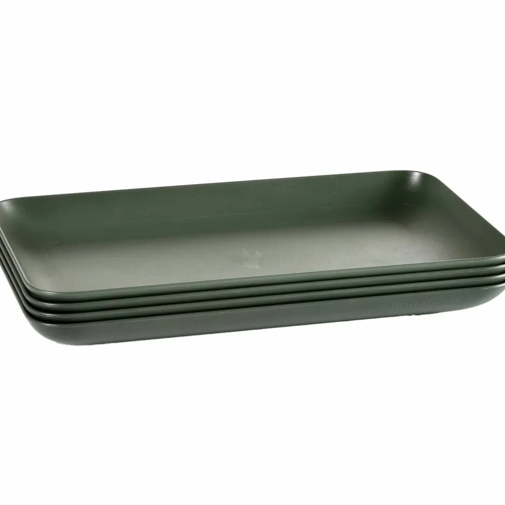 Turtallerken medium 4-pakning, sage green
