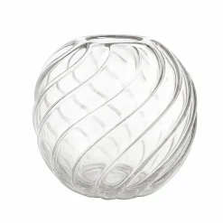 Twist Ball vase 20 cm, klar