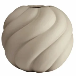 Twist Ball vase 20 cm, svart