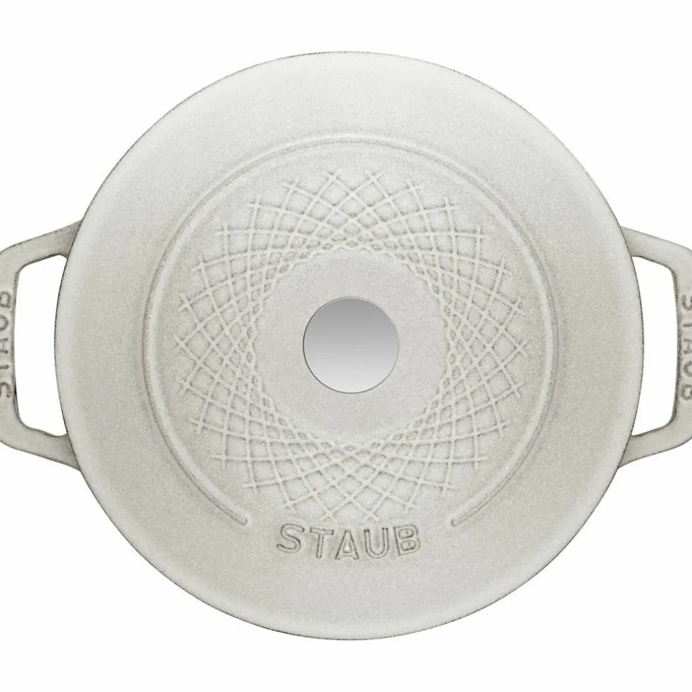 Twister støpejernsgryte 24 cm, white truffle
