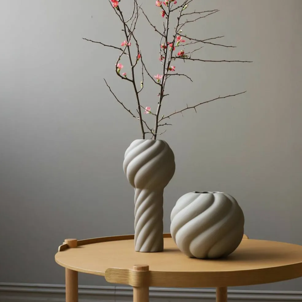 Twist Pillar vase 34 cm, sand