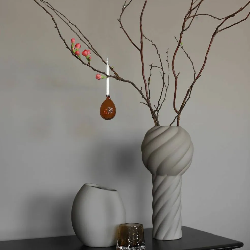 Twist Pillar vase 34 cm, svart