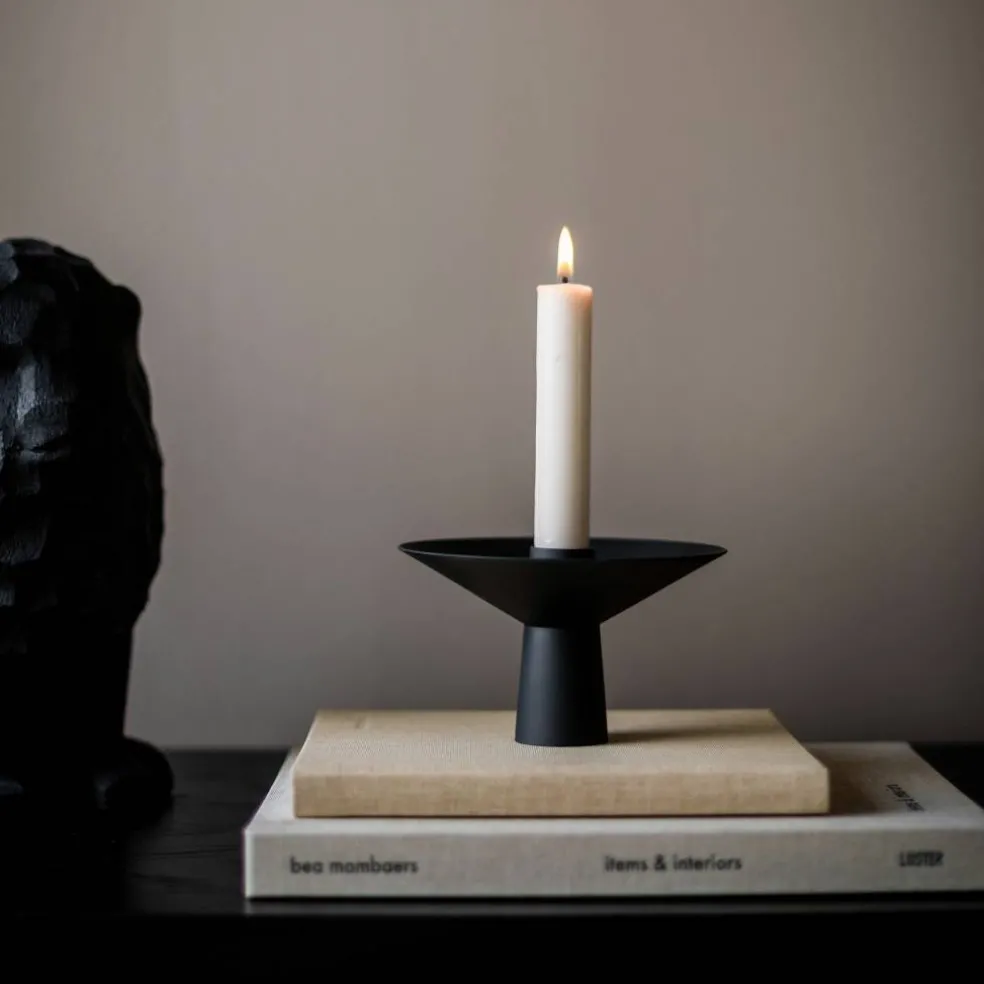 Uma Candle lysestake, black