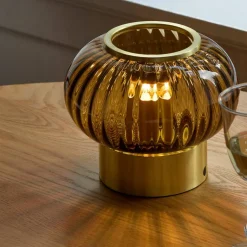 Urc bærbar bordlampe 19 cm, amber